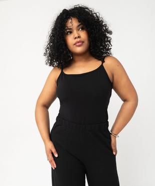 Débardeur à fines bretelles en coton stretch femme grande taille vue1 - GEMO 4G GT - GEMO