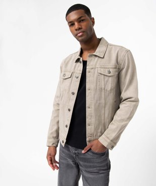 Veste en jean homme coupe droite vue2 - GEMO 4G HOMME - GEMO