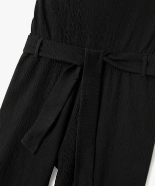 Combinaison pantalon fille à fines bretelles vue2 - GEMO (JUNIOR) - GEMO