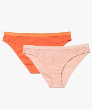 Culotte en maille côtelée femme (lot de 2) vue4 - GEMO 4G FEMME - GEMO