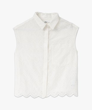 Chemise sans manches en broderie anglaise femme vue4 - GEMO(FEMME PAP) - GEMO