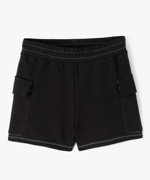 Short ample à en molleton à poches cargo fille vue1 - GEMO (JUNIOR) - GEMO