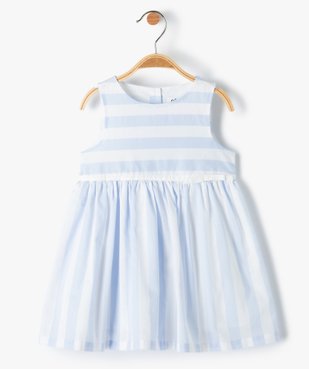 Robe bébé fille sans manches avec jupon vue1 - GEMO(BEBE DEBT) - GEMO