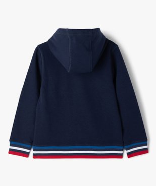 Sweat à capuche avec inscription garçon - Allez les bleus vue3 - ALLEZ LES BLEUS - GEMO