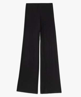 Pantalon large en maille côtelée femme vue4 - GEMO(FEMME PAP) - GEMO