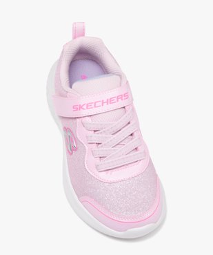 Baskets fille en mesh à paillettes et à scratch - Skechers vue5 - SKECHERS - GEMO