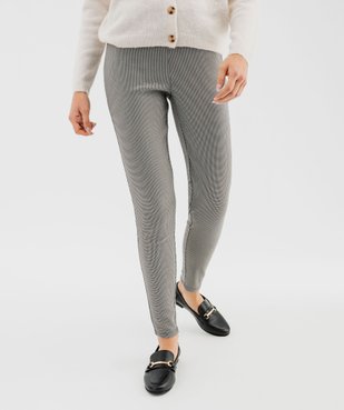 Legging à motif pied de poule femme vue1 - GEMO(FEMME PAP) - GEMO