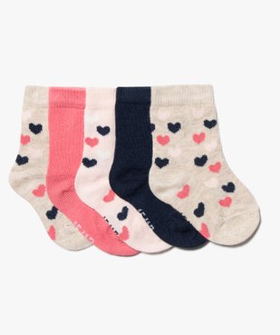 Chaussettes bébé fille modèles variés (lot de 5) vue1 - GEMO 4G BEBE - GEMO