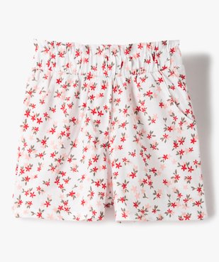 Short fille en maille avec ceinture froncée et taille haute vue1 - GEMO (ENFANT) - GEMO