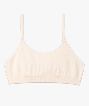 Brassière à fines bretelles en maille extensible femme vue7 - GEMO(HOMWR FEM) - GEMO