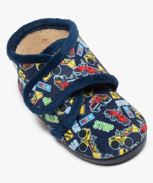 Chaussons garçon bottillons imprimés voitures et camions vue5 - GEMO (ENFANT) - GEMO