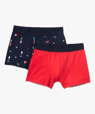 Boxers assortis en coton stretch garçon (lot de 2) vue1 - GEMO 4G GARCON - GEMO