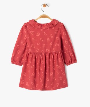 Robe en velours fines côtes bébé fille vue3 - GEMO(BEBE DEBT) - GEMO