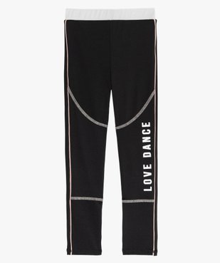 Leggings de sport fille avec liseré contrastant vue1 - GEMO (ENFANT) - GEMO