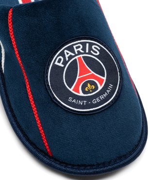 Chaussons garçon mules plates en velours imprimés PSG vue6 - PSG - GEMO