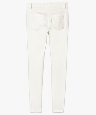 Pantalon slim uni effet plissé vue3 - GEMO (JUNIOR) - GEMO