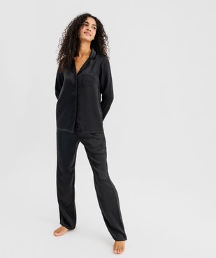 Pyjama 2 pièces en satin femme vue2 - GEMO 4G FEMME - GEMO