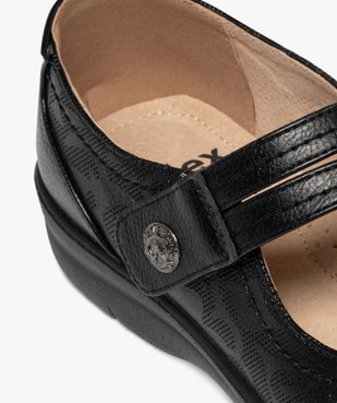 Ballerines femme confort à bride scratch ajourée  vue12 - G'FLEX - GEMO