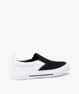 Slip-on garçon en toile bicolores avec col élastiqué vue4 - GEMO (ENFANT) - GEMO