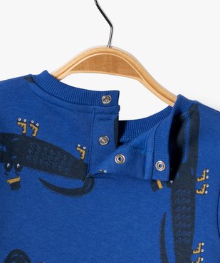 Sweat intérieur molletonné avec motifs animaux bébé garçon vue3 - GEMO(BEBE DEBT) - GEMO