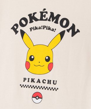 Tee-shirt à manches courtes motif Pikachu garçon - Pokemon vue2 - POKEMON - GEMO