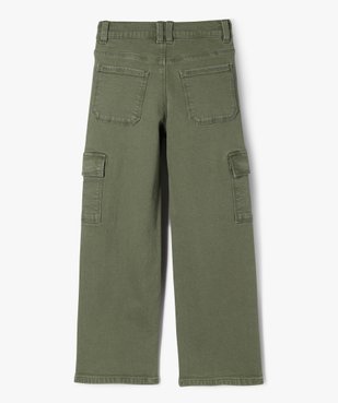 Pantalon cargo straight à taille ajustable fille vue3 - GEMO (ENFANT) - GEMO