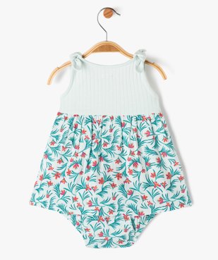 Ensemble 2 pièces bébé fille robe et culotte en coton vue6 - GEMO(BB COUCHE) - GEMO