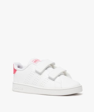 Baskets fille unies à scratch – Adidas vue2 - ADIDAS - GEMO