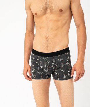 Boxer en coton stretch à motifs homme (lot de 2) vue2 - GEMO 4G HOMME - GEMO