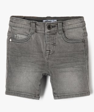 Short bébé garçon en jean délavé vue1 - GEMO(BEBE DEBT) - GEMO