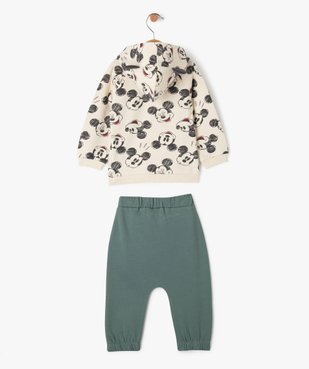 Ensemble 2 pièces bébé garçon sweat à capuche et pantalon en maille - Disney vue4 - DISNEY - GEMO