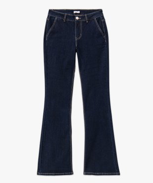 Jean bootcut taille normale en coton stretch femme vue4 - GEMO 4G FEMME - GEMO