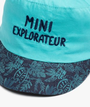 Casquette en toile brodé et imprimée bébé garçon vue2 - GEMO(BEBE DEBT) - GEMO