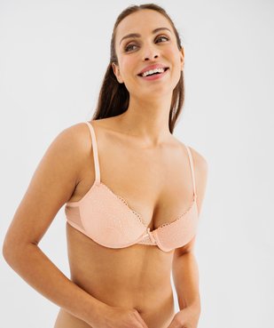 Soutien-gorge corbeille en dentelle à armatures vue2 - GEMO(HOMWR FEM) - GEMO