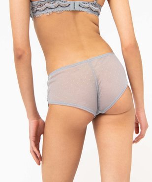 Shorty en dentelle et tulle femme (lot de 2) vue2 - GEMO(HOMWR FEM) - GEMO