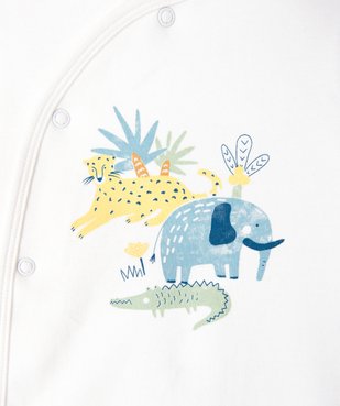 Pyjama dors-bien fermeture devant avec motifs exotiques bébé vue2 - GEMO 4G BEBE - GEMO