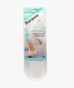 Semelles hygiène en tissu éponge - Baranne vue2 - BARANNE - GEMO