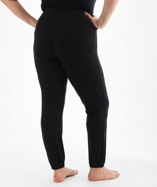 Pantalon de pyjama femme grande taille resserré dans le bas  vue8 - GEMO 4G FEMME - GEMO