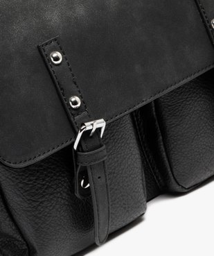 Sac besace grand format multimatière femme vue4 - GEMO (ACCESS) - GEMO