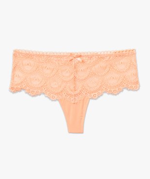 Shorty femme en dentelle avec ceinture fantaisie vue4 - GEMO(HOMWR FEM) - GEMO