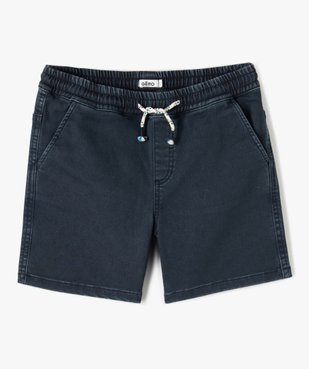 Short garçon en toile denim extensible vue1 - GEMO (JUNIOR) - GEMO