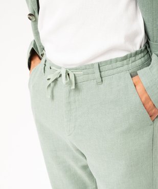 Pantalon chino ou de costume en lin souple homme vue2 - GEMO 4G HOMME - GEMO