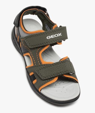 Sandales sport garçon à brides scratch multicolores - Geox  vue5 - GEOX - GEMO