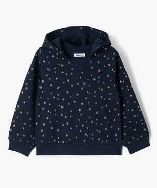 Sweat à capuche avec encolure élastiquée fille vue1 - GEMO (ENFANT) - GEMO