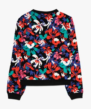 Veste fille zippée coupe teddy à motif floral  vue3 - GEMO (JUNIOR) - GEMO