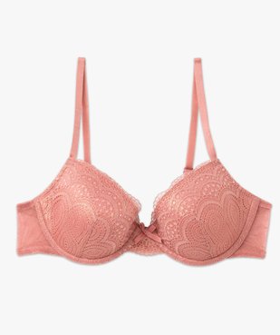 Soutien-gorge corbeille en dentelle à armatures vue4 - GEMO(HOMWR FEM) - GEMO