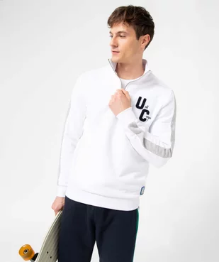 Sweat homme à col camionneur zippé - Camps United vue2 - CAMPS UNITED - GEMO