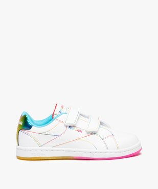 Baskets fille à scratch avec surpiqûres colorées - Reebok vue1 - REEBOK - GEMO