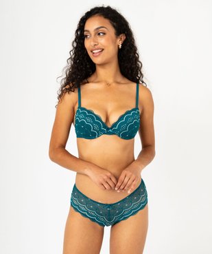 Soutien-gorge corbeille en dentelle à armatures vue3 - GEMO(HOMWR FEM) - GEMO