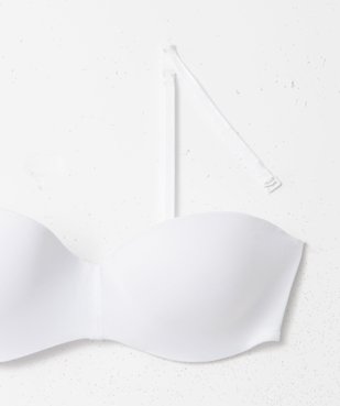  Soutien-gorge bandeau en microfibre avec bretelles muti-positions vue4 - GEMO 4G FEMME - GEMO